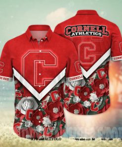 Cornell Big Red NCAA Floral Full Printing Hawaiian Shirt