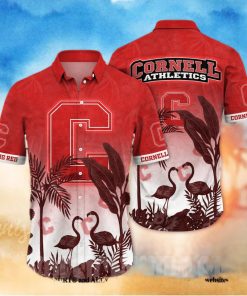 Cornell Big Red NCAA Flower Full Printed Classic Hawaiian Shirt