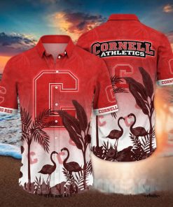 Cornell Big Red NCAA Flower Full Printed Classic Hawaiian Shirt