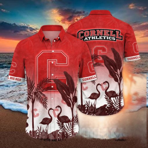 Cornell Big Red NCAA Flower Full Printed Classic Hawaiian Shirt