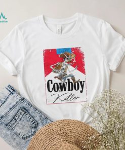 Cowboy Killer Graphic Jason Aldean Skeleton Cowboy T Shirt