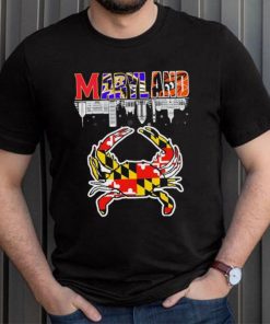 Crab Maryland Skyline Sports Teams Shirt