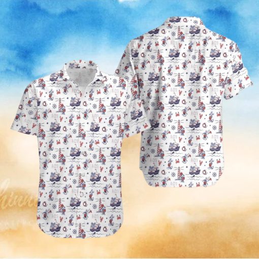 Cruise Hawaiian Print Shirt   Disney Cruise   Dad Disney Nautical  Men s Hawaiian Shirt