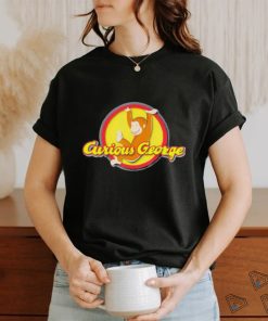 Curious George Playfully Swinging Circle Logo Essential Shirt