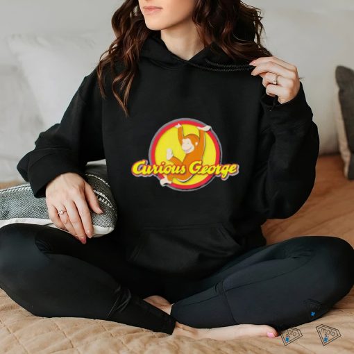 Curious George Playfully Swinging Circle Logo Essential Shirt