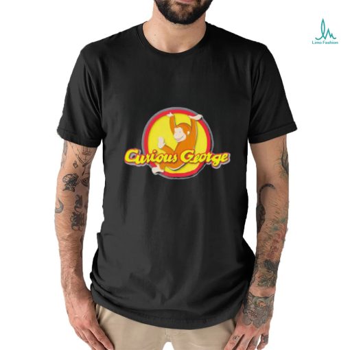 Curious George Playfully Swinging Circle Logo Essential Shirt