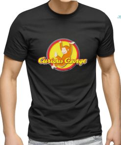 Curious George Playfully Swinging Circle Logo Essential Shirt