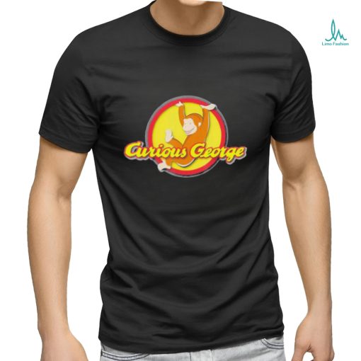 Curious George Playfully Swinging Circle Logo Essential Shirt