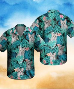 Custom Photo Cat Tropical Hawaiian Shirt