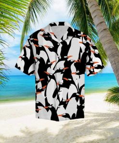 Cute Penguin Tropical 3D Hawaiian Shir