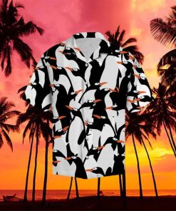 Cute Penguin Tropical 3D Hawaiian Shir