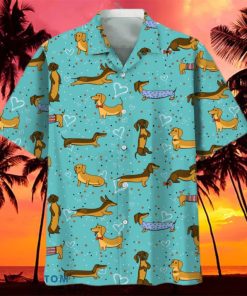 Dachshund Pattern For Dog Lover Hawaiian Shirt