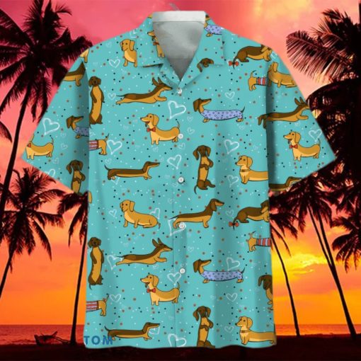 Dachshund Pattern For Dog Lover Hawaiian Shirt