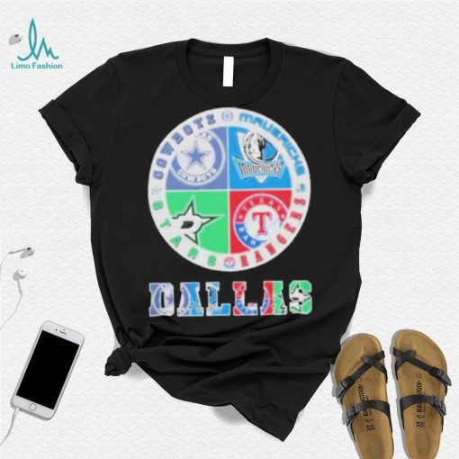 Dallas Cowboys Mavericks Stars And Rangers Logo Shirt