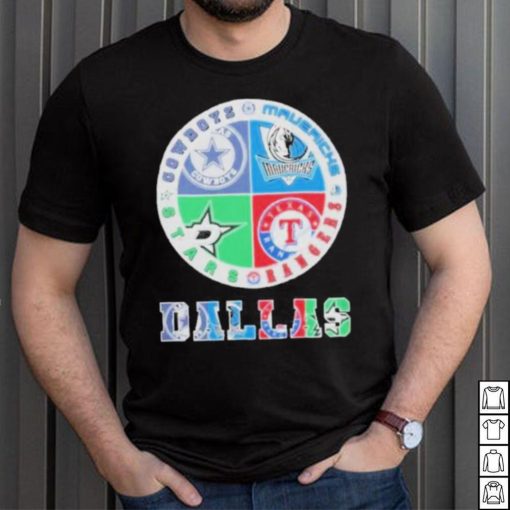 Dallas Cowboys Mavericks Stars And Rangers Logo Shirt