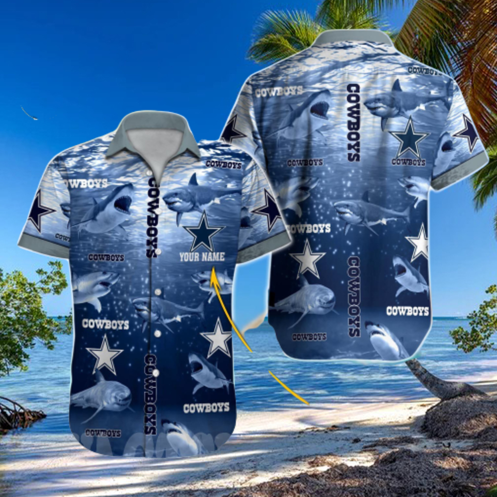 Dallas Cowboys NFL Hawaiian shirt Custom Name Summer Gift - Limotees