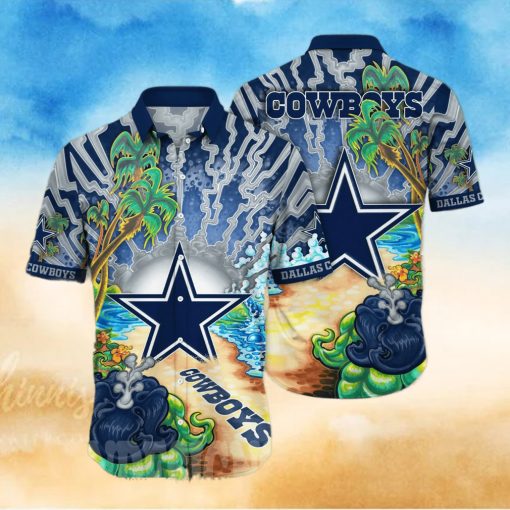 Dallas Cowboys NFL Floral Full Printing Hawaiian Shirt