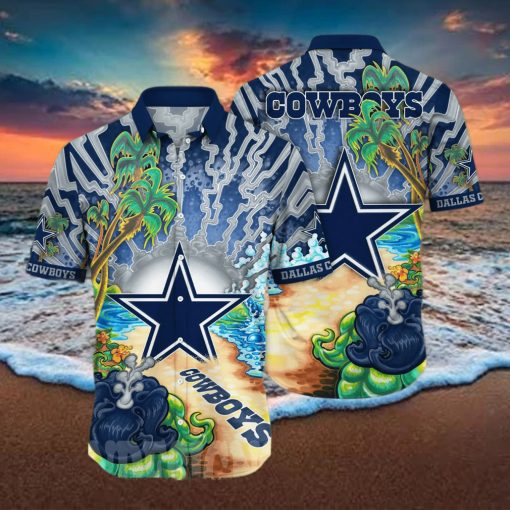 Dallas Cowboys NFL Floral Full Printing Hawaiian Shirt