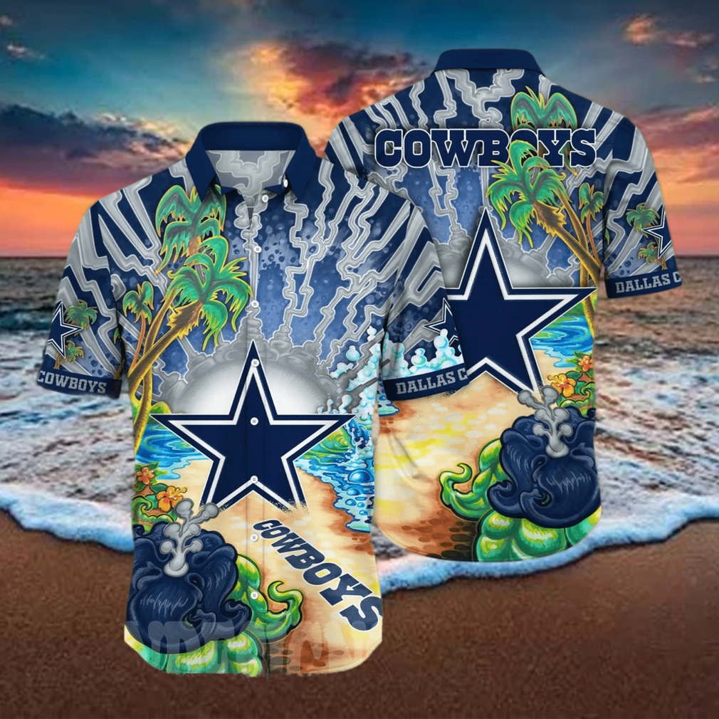 Dallas Cowboys NFL Flower All Over Print Hawaiian Shirt - Limotees