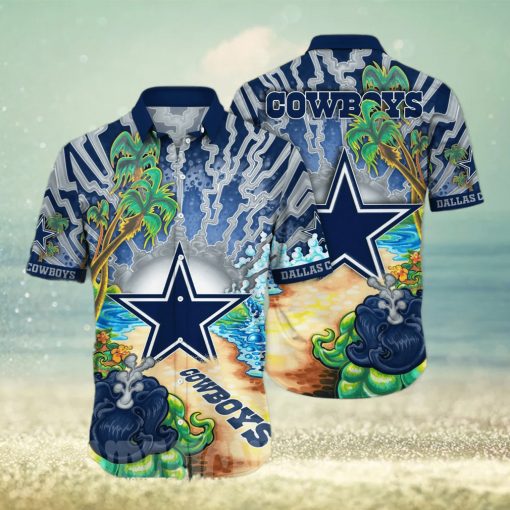 Dallas Cowboys NFL Floral Full Printing Hawaiian Shirt