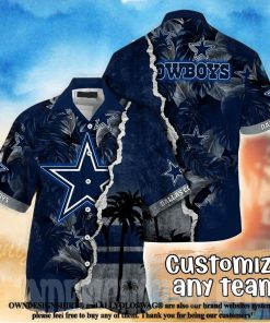 Dallas Cowboys Flower Short Sleeve Hawaiian Shirt For Men Womens