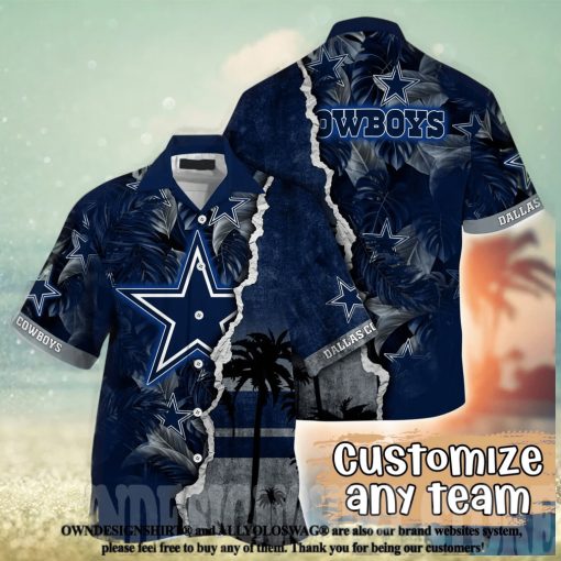 Dallas Cowboys NFL Flower All Over Print Hawaiian Shirt