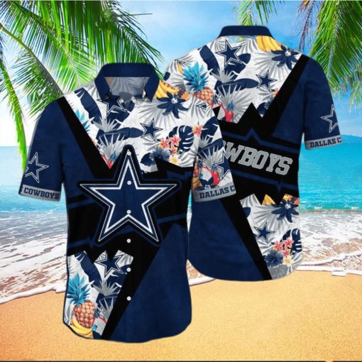 Dallas Cowboys NFL Flower Aloha Tropical Hawaiian Shirt