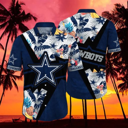 Dallas Cowboys NFL Flower Aloha Tropical Hawaiian Shirt