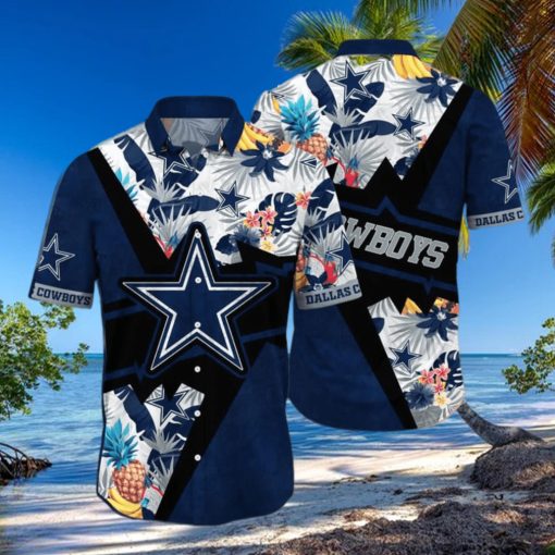 Dallas Cowboys NFL Flower Aloha Tropical Hawaiian Shirt