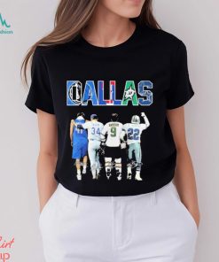 Dallas Cowboys Stars Mavericks Texas Rangers Legend Team signatures Shirt