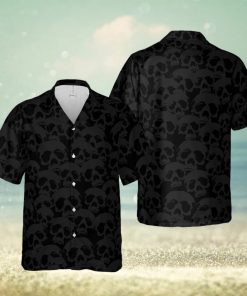 Dark Skull Pattern Hawaiian Shirt