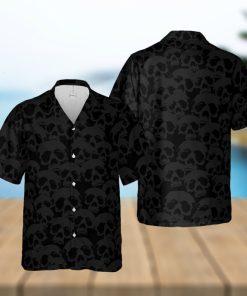 Dark Skull Pattern Hawaiian Shirt