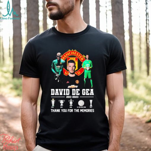 David De Gea 2011 2023 Thank You For The Memories Shirt