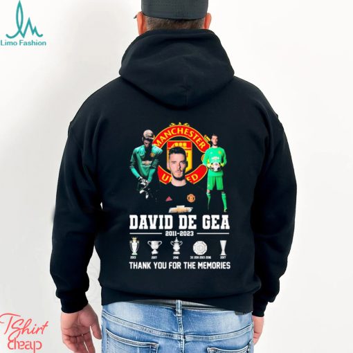 David De Gea 2011 2023 Thank You For The Memories Shirt