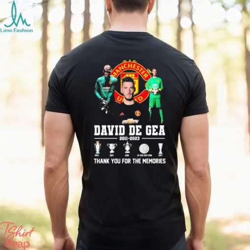 David De Gea 2011 2023 Thank You For The Memories Shirt