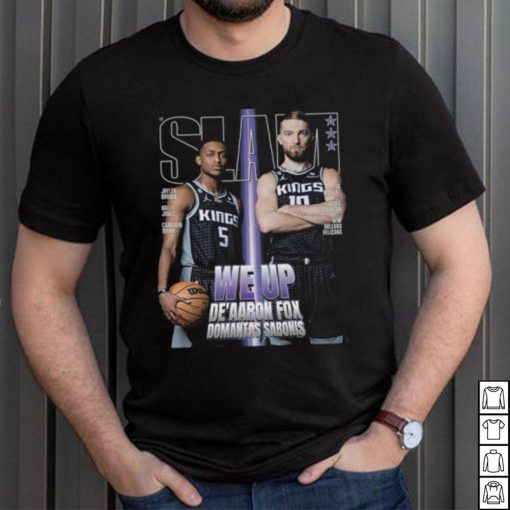 De’Aaron Fox and Domantas Sabonis Sacramento Kings Slam Cover Tee Shirt NBA