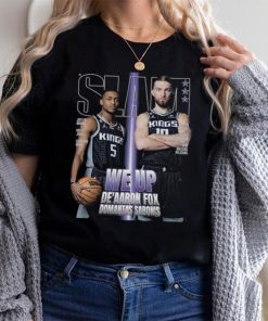 De'Aaron Fox and Domantas Sabonis Sacramento Kings Slam Cover Tee Shirt NBA
