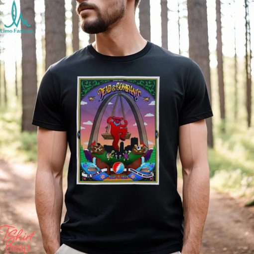 Dead & Company Poster Final Tour St. Louis Mo Maryland Heights Mo 2023 T shirt