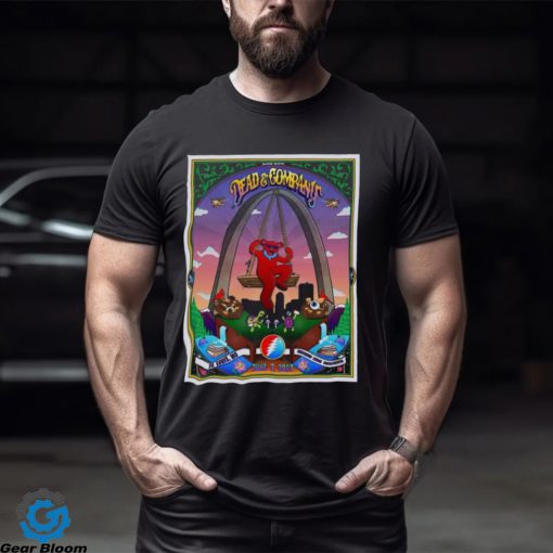 Dead & Company Poster Final Tour St. Louis Mo Maryland Heights Mo 2023 T shirt