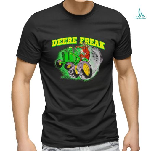 Deer riding tractor Deere freak shirt