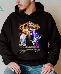 Def Leppard 46th anniversary 1977 2023 signatures shirt