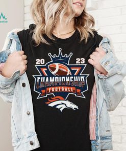 Denver Broncos 2023 Championship Football NFL logo T shirt