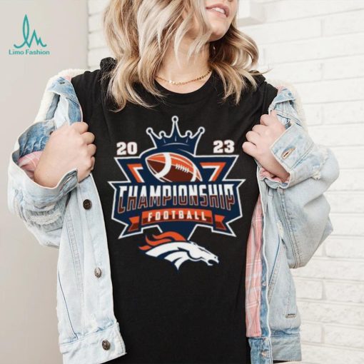 Denver Broncos 2023 Championship Football NFL logo T shirt