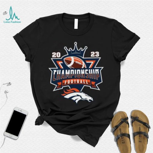 Denver Broncos 2023 Championship Football NFL logo T shirt