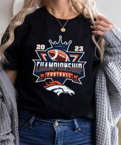 Denver Broncos 2023 Championship Football NFL logo T shirt