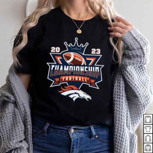 Denver Broncos 2023 Championship Football NFL logo T shirt