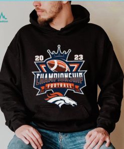 Denver Broncos 2023 Championship Football NFL logo T shirt
