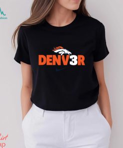 Orange Logo Denver Broncos T Shirt - Limotees