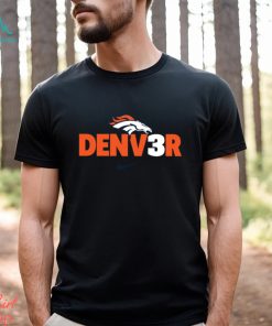 Orange Logo Denver Broncos T Shirt - Limotees