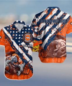 Denver Broncos NFL Custom Name Hawaiian Shirt